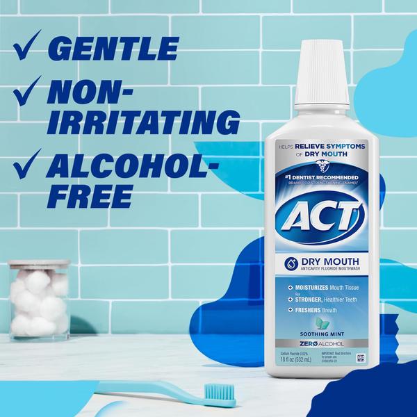 Imagem de Enxaguante bucal ACT Dry Mouth Anticavity Zero Alcohol 532mL