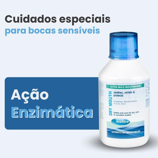 Imagem de Enxaguante Bucal bioXtra Boca Seca Alivio Saliva Artificial 250ml