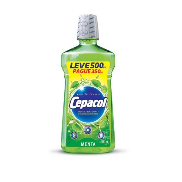 Imagem de Enxaguante Bucal Cepacol Menta Leve 500 Pague 350ml