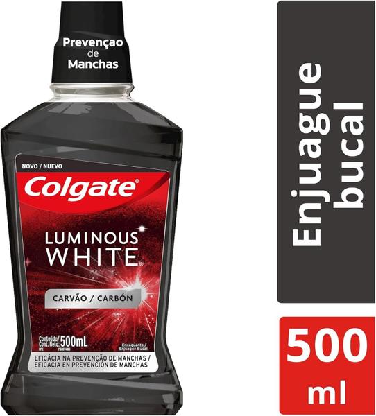 Imagem de Enxaguante Bucal Colgate Luminous White Carvão 500ml