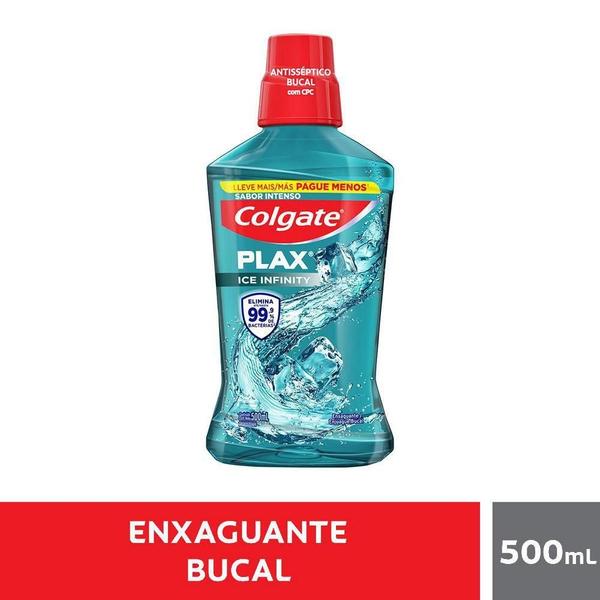 Imagem de Enxaguante Bucal Colgate Plax Ice Leve 500ml Pague 350ml