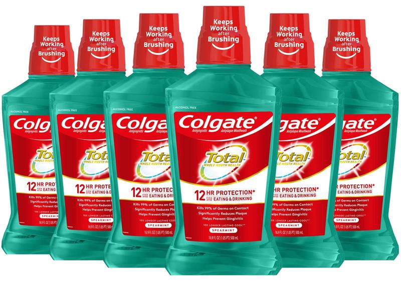 Imagem de Enxaguante bucal Colgate Total Pro-Shield 500 ml sem álcool (pacote com 6)