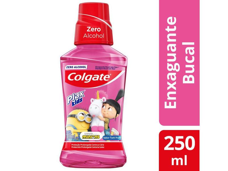 Imagem de Enxaguante Bucal Infantil Colgate sem Álcool - Plax Kids Minions 250ml