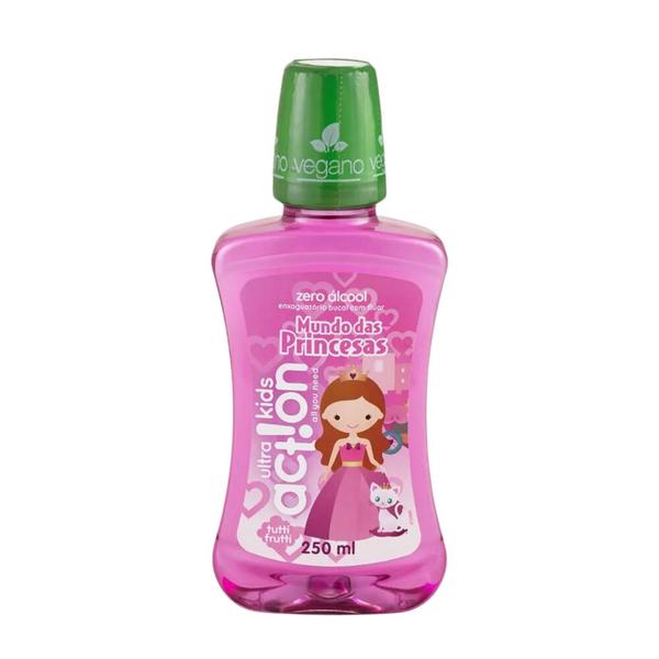 Imagem de Enxaguante Bucal Infantil Ultra Action 250ml Mundo das Princesas Tutti Frutti