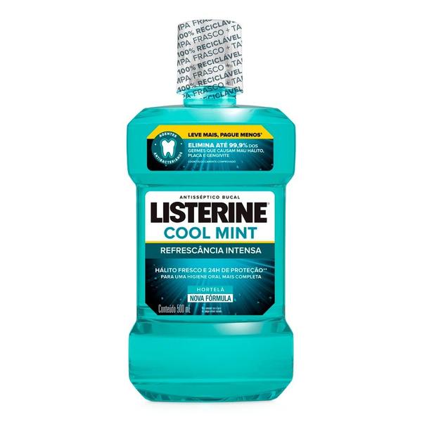 Imagem de Enxaguante Bucal Listerine Cool Mint Leve 500ml Pague 350ml