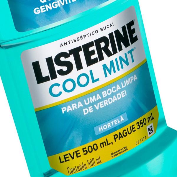 Imagem de Enxaguante Bucal Listerine Cool Mint Leve 500ml Pague 350ml