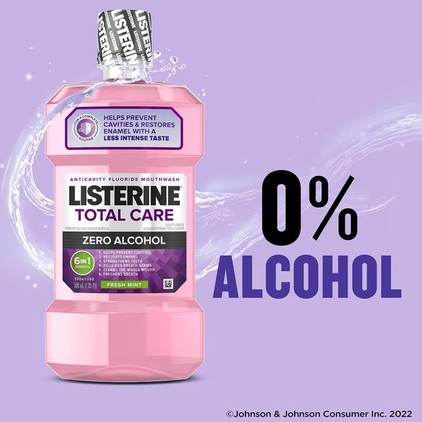 Imagem de Enxaguante bucal Listerine Total Care Zero Alcohol 1L (pacote com 2)