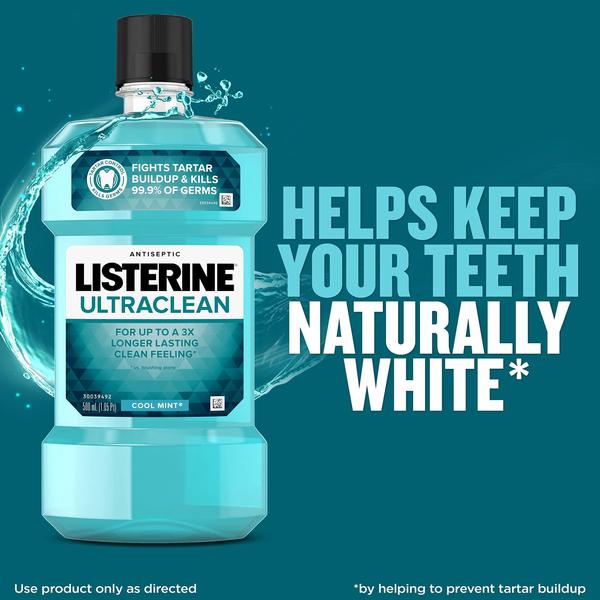 Imagem de Enxaguante bucal Listerine Ultraclean Oral Care 1L Cool Mint Flavor