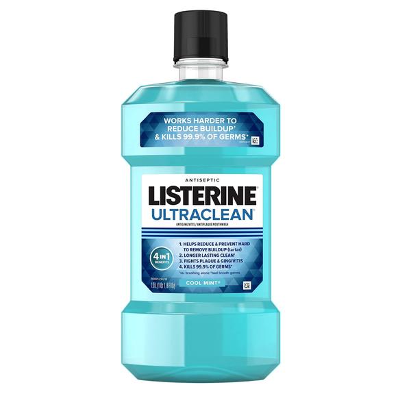 Imagem de Enxaguante bucal Listerine Ultraclean Oral Care 1L Cool Mint Flavor