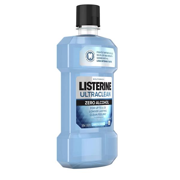 Imagem de Enxaguante bucal Listerine Ultraclean Zero Alcohol Tartar Control 500mL