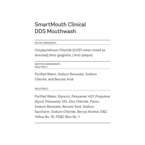 Imagem de Enxaguante bucal SmartMouth DDS Activated Clinical 480 ml (pacote com 3)