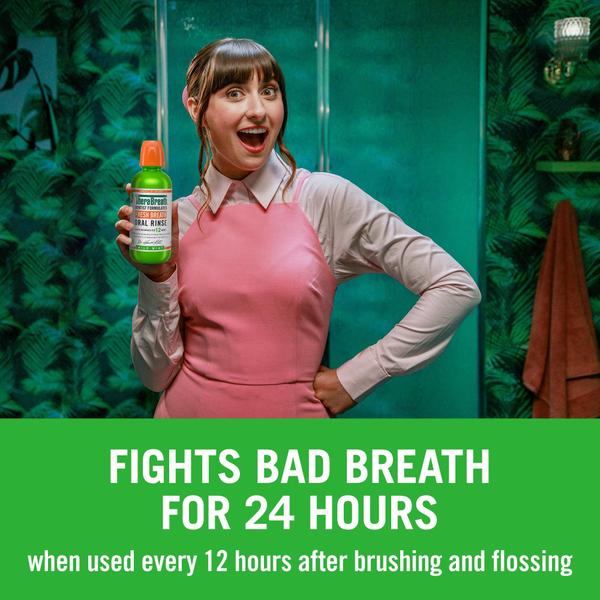 Imagem de Enxaguante bucal TheraBreath Fresh Breath Mild Mint 473 ml (pacote com 2)