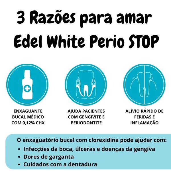 Imagem de Enxaguante Stop Irritation Perio Edel White300ml