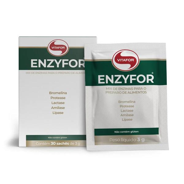 Imagem de Enzyfor Vitafor Doses Mix De Enzimas Digestivas C/ 30 Saches