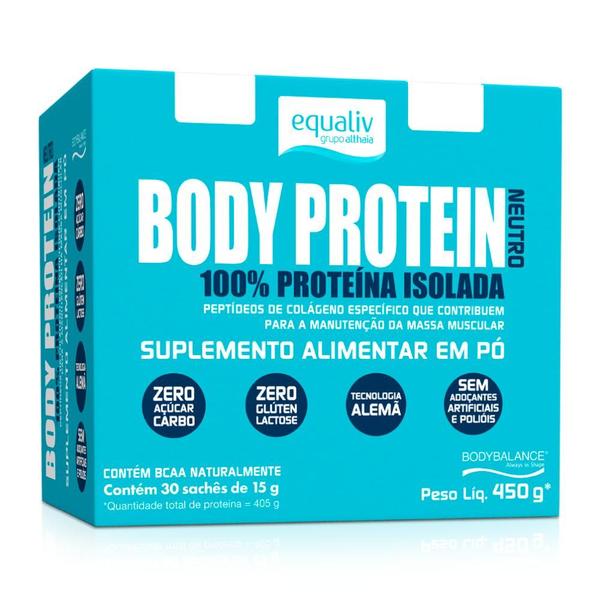 Imagem de Equaliv Body Protein Neutro - 30 sachês - 15g