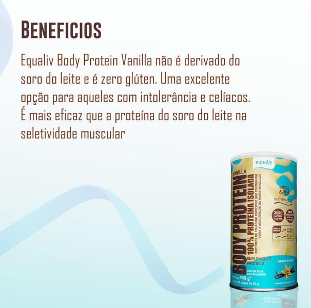 Imagem de Equaliv Body Protein Vanilla 100% Proteina 440g