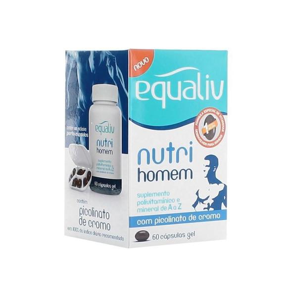 Equaliv Nutri Homem 60 Caps - Suplemento Masculino Imagem de Equaliv Nutri Homem 60 Caps - Suplemento Masculino