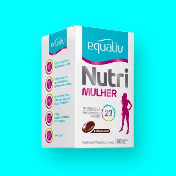 Imagem de Equaliv Nutri Mulher com Biotina 60 cápsulas - Equlaiv