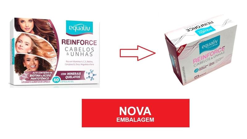 Imagem de Equaliv Reinforce para Cabelos e Unhas C/ 60 caps em Gel - Althaia Rico em Vitaminas