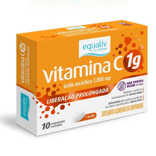 Imagem de Equaliv Vitamina C 1g - 10 Comprimidos