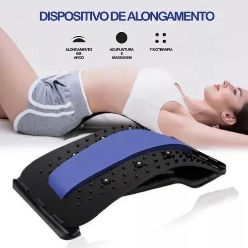 Imagem de Equipamento de estiramento volta massageador maca mágica fitness apoio lombar