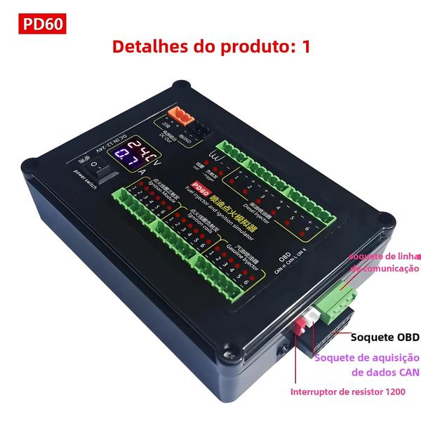 Imagem de Equipamento de Teste de Injeção e Ignição PD60 - Simulador ECU