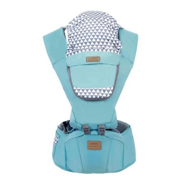 Imagem de Ergonomic Baby Carrier Infant Kid Baby Hipseat Sling Front Facing Kangaroo Baby Wrap Carrier For Baby Travel 0 36 Months  Mochilas & Portadores (Azul)