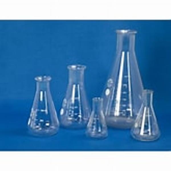 Imagem de Erlenmeyer de vidro boca estreita 125ml