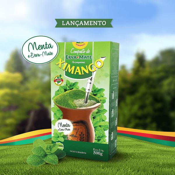 Imagem de Erva-Mate 500g De Chimarrão Composta Ximango Sabor Menta