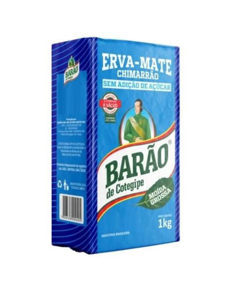 Erva Mate Chimarrão BARÃO MOÍDA GROSSA Vácuo 1 Kg - Barão de Cotegipe Imagem de Erva Mate Chimarrão BARÃO MOÍDA GROSSA Vácuo 1 Kg