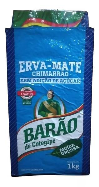 Erva Mate Chimarrão BARÃO MOÍDA GROSSA Vácuo 1 Kg - Barão de Cotegipe Imagem de Erva Mate Chimarrão BARÃO MOÍDA GROSSA Vácuo 1 Kg