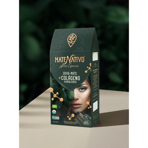 Erva Mate Chimarrão MATE NATIVO BEAUTY colágeno 500g Imagem de Erva Mate Chimarrão MATE NATIVO BEAUTY colágeno 500g