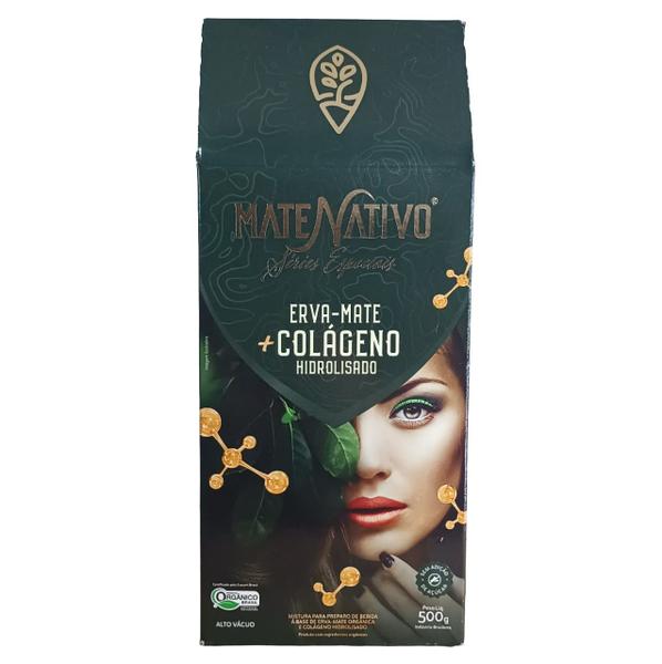 Erva Mate Chimarrão MATE NATIVO BEAUTY colágeno 500g Imagem de Erva Mate Chimarrão MATE NATIVO BEAUTY colágeno 500g