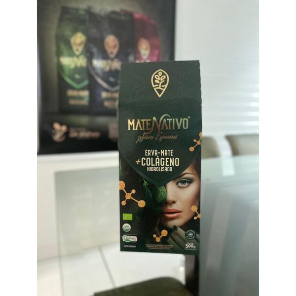 Erva Mate Chimarrão MATE NATIVO BEAUTY colágeno 500g Imagem de Erva Mate Chimarrão MATE NATIVO BEAUTY colágeno 500g