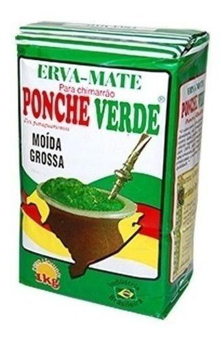 Imagem de Erva Mate Chimarrão PONCHE VERDE MOÍDA GROSSA Gaúcha 1 Kg