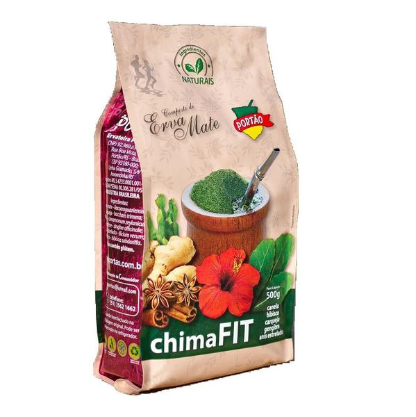 Imagem de Erva Mate Chimarrão PORTÃO CHIMAFIT HIBISCO CANELA GENGIBRE