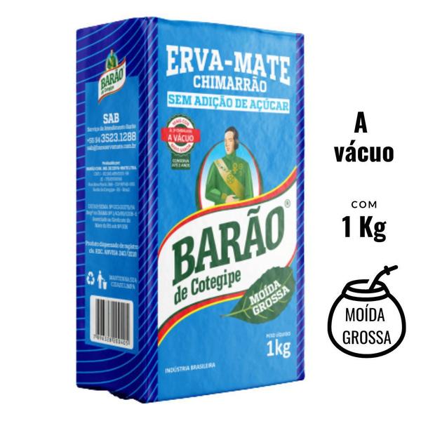 Imagem de Erva Mate Moída Grossa Barão Cotegipe Vácuo sem glúten 1Kg