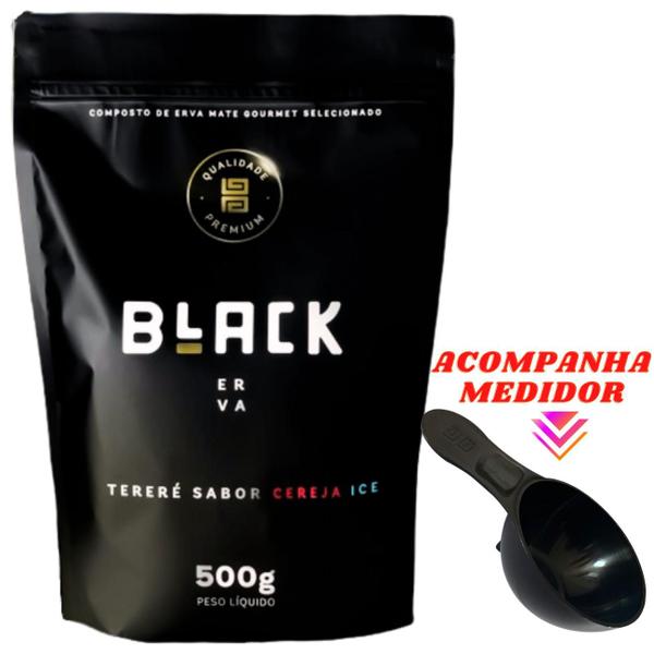 Imagem de Erva Mate Tereré 500g Black Erva Chá de Qualidade Premium Erva Mate Gourmet Selecionada