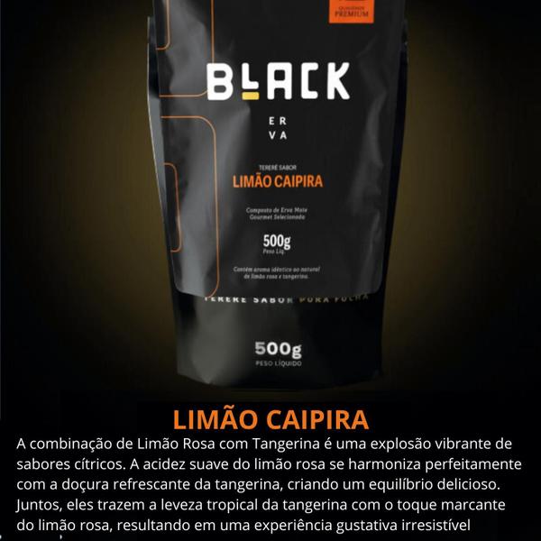 Imagem de Erva Mate Tereré 500g Black Erva Chá de Qualidade Premium Erva Mate Gourmet Selecionada