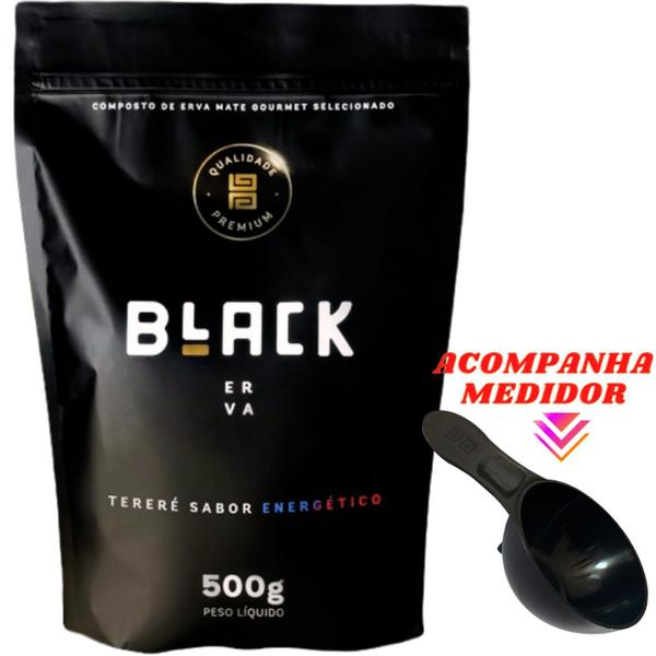 Imagem de Erva Mate Tereré 500g Black Erva Chá de Qualidade Premium Erva Mate Gourmet Selecionada