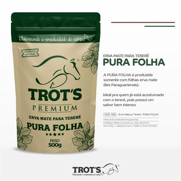 Imagem de Erva Mate Tereré Premium Trot's 500g Pura Folha