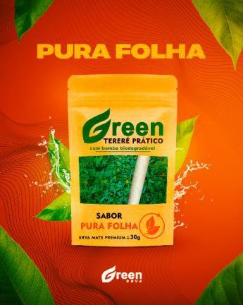 Imagem de Erva mate tereré pura folha green sachê 30g