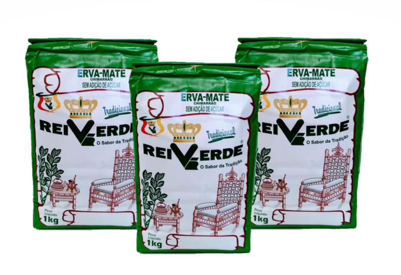 Imagem de Erva-Mate Tradicional Rei Verde - Combo com 3kg