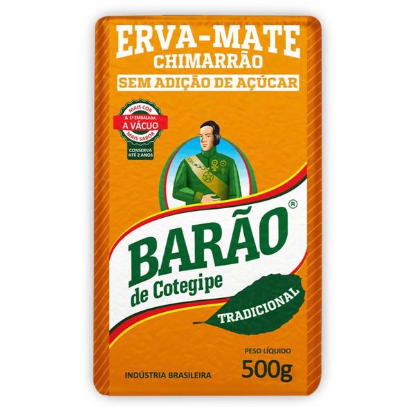 Imagem de  Erva Mate Tradicional Vácuo Chimarrão Barão Cotegipe 3und 500g Cada