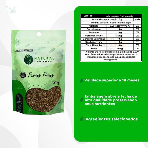 Imagem de Ervas Finas Qualidade Premium 100% Natural Pouch Kit 2 30g 