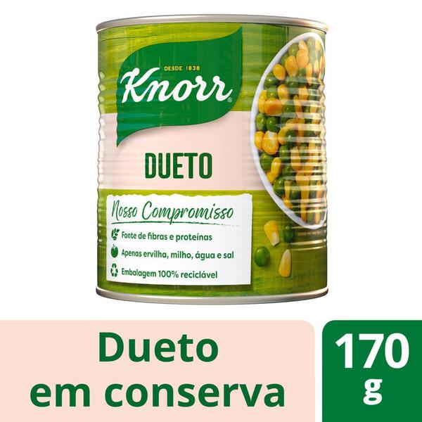 Imagem de Ervilha E Milho Verde Em Conserva Dueto Knorr Lata 170G