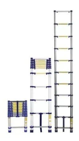 Imagem de Escada Alumínio Telescópica 10 Degraus 3,12m Estendida Mor