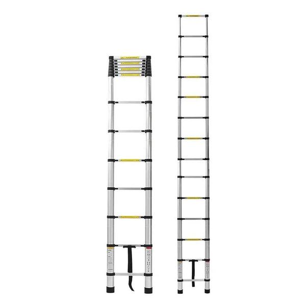 Imagem de Escada alumínio telescópica EspaçoFix 14 degraus 4,10m até 150 KG