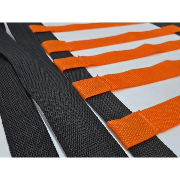 Escada De Agilidade Com 7 Degraus Ajustaveis Treino Funcional De Agilidade Nylon Regulavel - Diamond Fit Imagem de Escada De Agilidade Com 7 Degraus Ajustaveis Treino Funcional De Agilidade Nylon Regulavel
