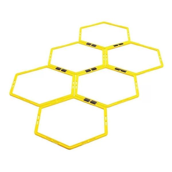 Escada De Agilidade Poker Pro Treinamento Funcional Hexagonal De Pvc 6 - Ref 09117APU Imagem de Escada De Agilidade Poker Pro Treinamento Funcional Hexagonal De Pvc 6 - Ref 09117APU